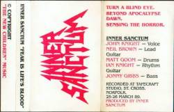 Inner Sanctum (UK) : Fear Is Lifes Blood